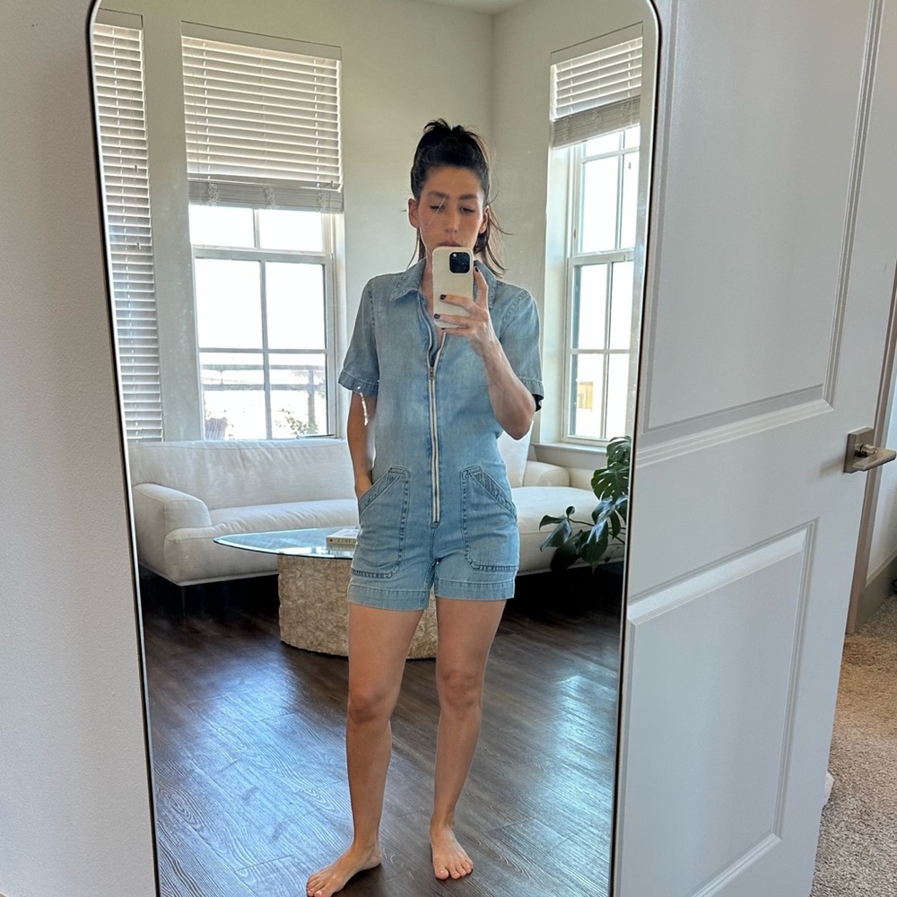 Everlane Denim Short Coveralls